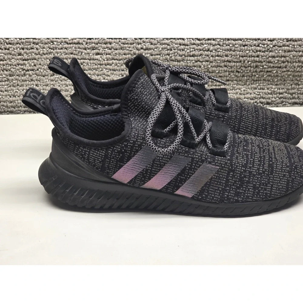 Adidas Kaptir Core Black Carbon Iridescent Mens Running Shoes FV8562 Size 10